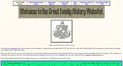 Desktop Screenshot of groutfamilyhistory.com