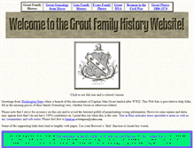 Tablet Screenshot of groutfamilyhistory.com